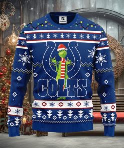 Indianapolis Colts Funny Grinch Christmas Ugly Sweater