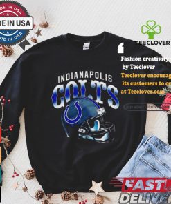 Indianapolis Colts Gradient Helmet T shirt 2 Indianapolis Colts Gradient Helmet T shirt