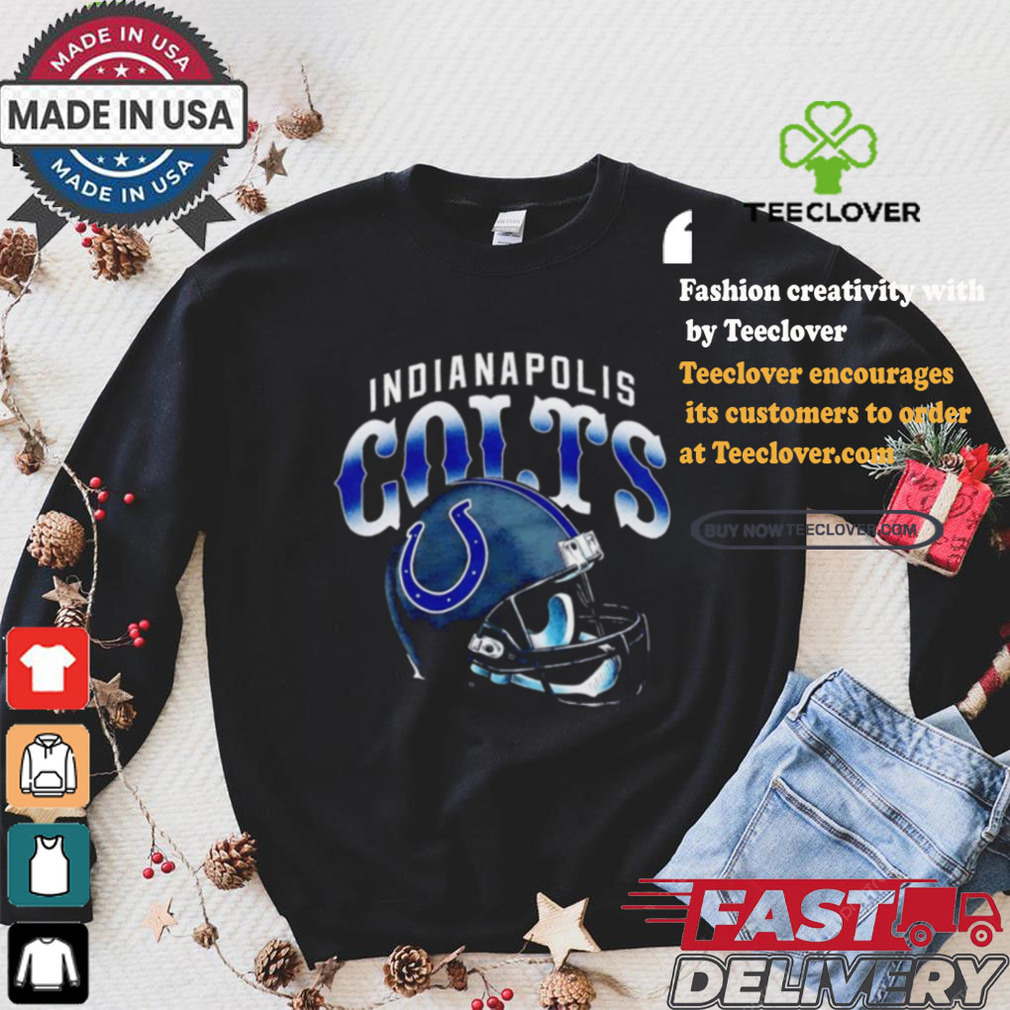 Indianapolis Colts Gradient Helmet T shirt Indianapolis Colts Gradient Helmet T shirt