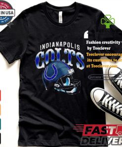 Indianapolis Colts Gradient Helmet T shirt 3 Indianapolis Colts Gradient Helmet T shirt
