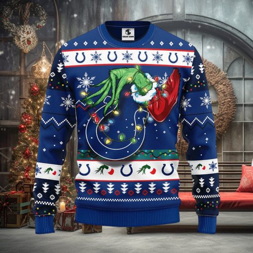 Indianapolis Colts Grinch Christmas Ugly Sweater