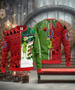 Indianapolis Colts Grinch & Scooby Doo Christmas Ugly Sweater