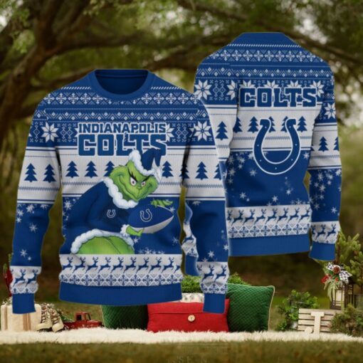 Indianapolis Colts Grinch Ugly Christmas Sweater