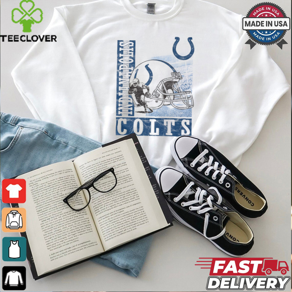 Indianapolis Colts Helmet Dash T Shirt Indianapolis Colts Helmet Dash T Shirt