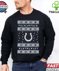Indianapolis Colts Holiday Lights Sweater T Shirt