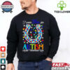 Green Bay Packers I wear blue for Autism accept understand love shirt