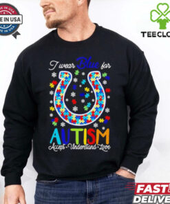 Indianapolis Colts I wear blue for Autism accept understand love T shirt