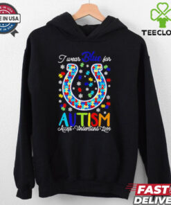 Indianapolis Colts I wear blue for Autism accept understand love T shirt