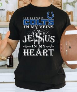 Indianapolis Colts In My Vien Jesus In My Heart Logo Shirt