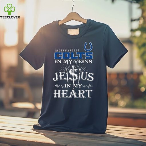 Indianapolis Colts In My Vien Jesus In My Heart Logo Shirt