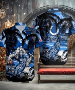 Indianapolis Colts Mascot Design NFL Hawaiian Shirt, Indianapolis Colts Gear