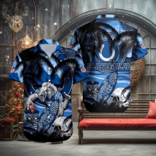 Indianapolis Colts Mascot Design NFL Hawaiian Shirt, Indianapolis Colts Gear