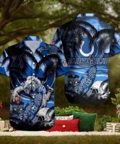 Indianapolis Colts Mascot Design NFL Hawaiian Shirt, Indianapolis Colts Gear