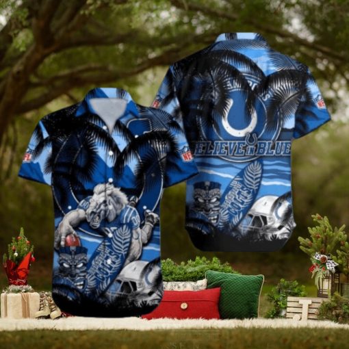 Indianapolis Colts Mascot Design NFL Hawaiian Shirt, Indianapolis Colts Gear