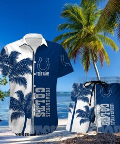 Indianapolis Colts Men Short Custom NFL All Over Printed Hawaiian Shirt
