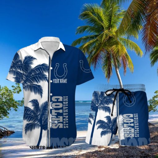 Indianapolis Colts Men Short Custom NFL All Over Printed Hawaiian Shirt