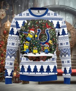 Indianapolis Colts Minion Christmas Ugly Sweater