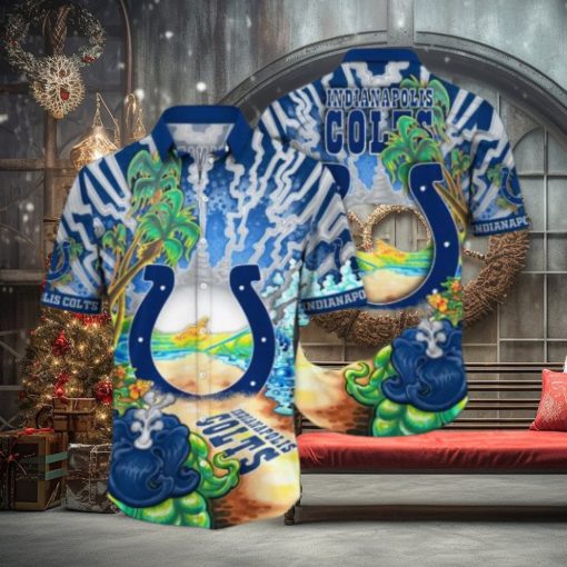 Indianapolis Colts NFL Flower Hawaiian Shirt, Colts Gifts