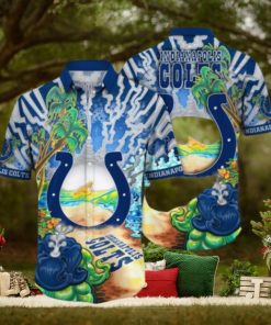 Indianapolis Colts NFL Flower Hawaiian Shirt, Colts Gifts