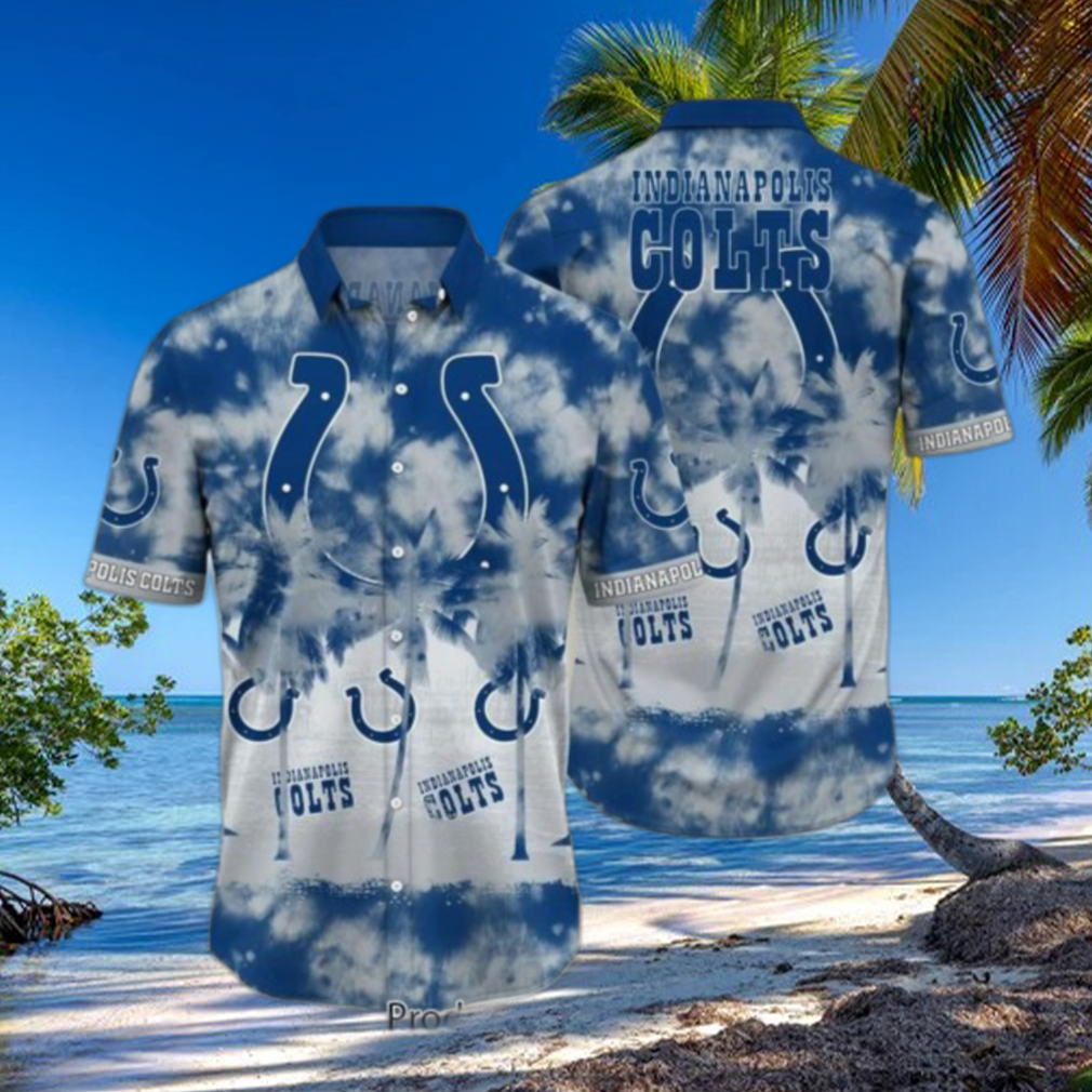 Indianapolis Colts Tropical Palm Tree Hawaii Shirt, Shorts