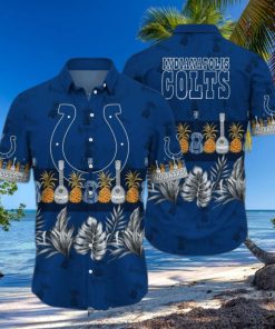 Indianapolis Colts NFL Hawaiian Shirt Tropical Pattern Graphic Trends Summer Gift For Fan NFL