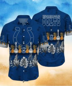 Indianapolis Colts NFL Hawaiian Shirt Tropical Pattern Graphic Trends Summer Gift For Fan NFL