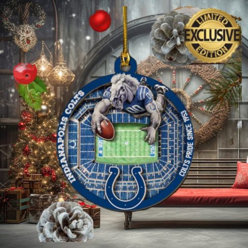 Indianapolis Colts NFL Mascot Personalized Christmas Decorations Ornament