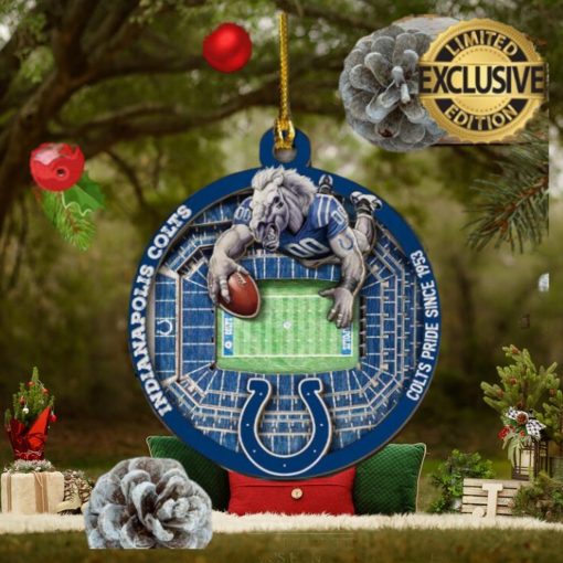Indianapolis Colts NFL Mascot Personalized Christmas Decorations Ornament