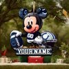 Tree Buddees Touchdown Santa Christmas Sports Football Ornament