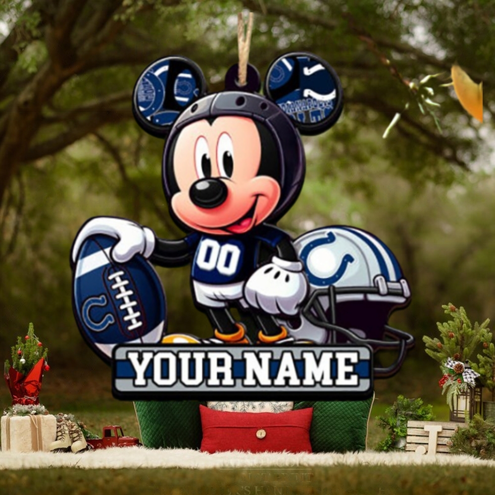 Indianapolis Colts NFL Mickey Disney Christmas ornament Indianapolis Colts NFL Mickey Disney Christmas ornament