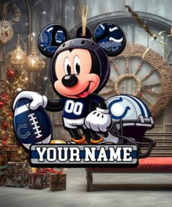 Indianapolis Colts NFL Mickey Disney Christmas ornament