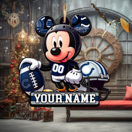Indianapolis Colts NFL Mickey Disney Christmas ornament
