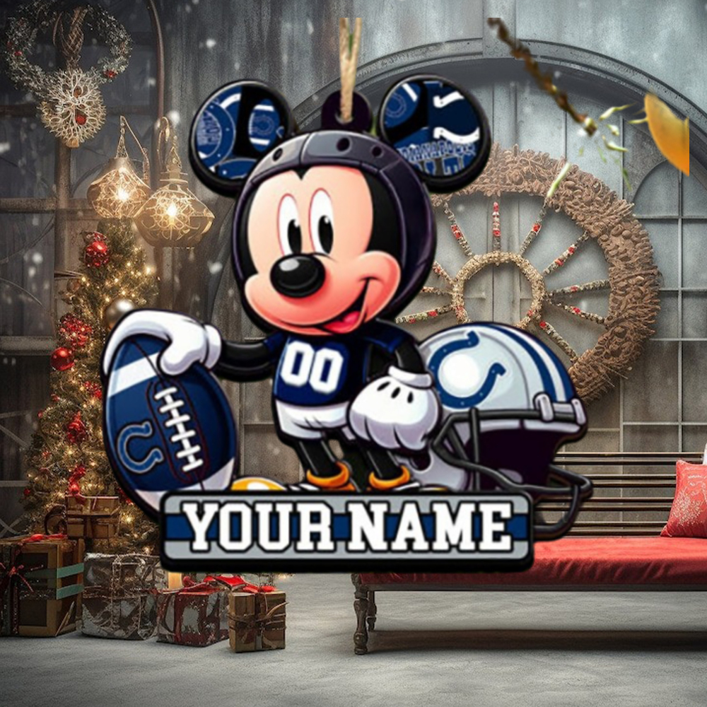 Indianapolis Colts NFL Mickey Disney Christmas ornament Indianapolis Colts NFL Mickey Disney Christmas ornament