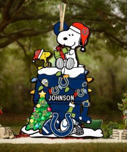 Indianapolis Colts NFL Snoopy Ornament Personalized Christmas 2023 Holidays