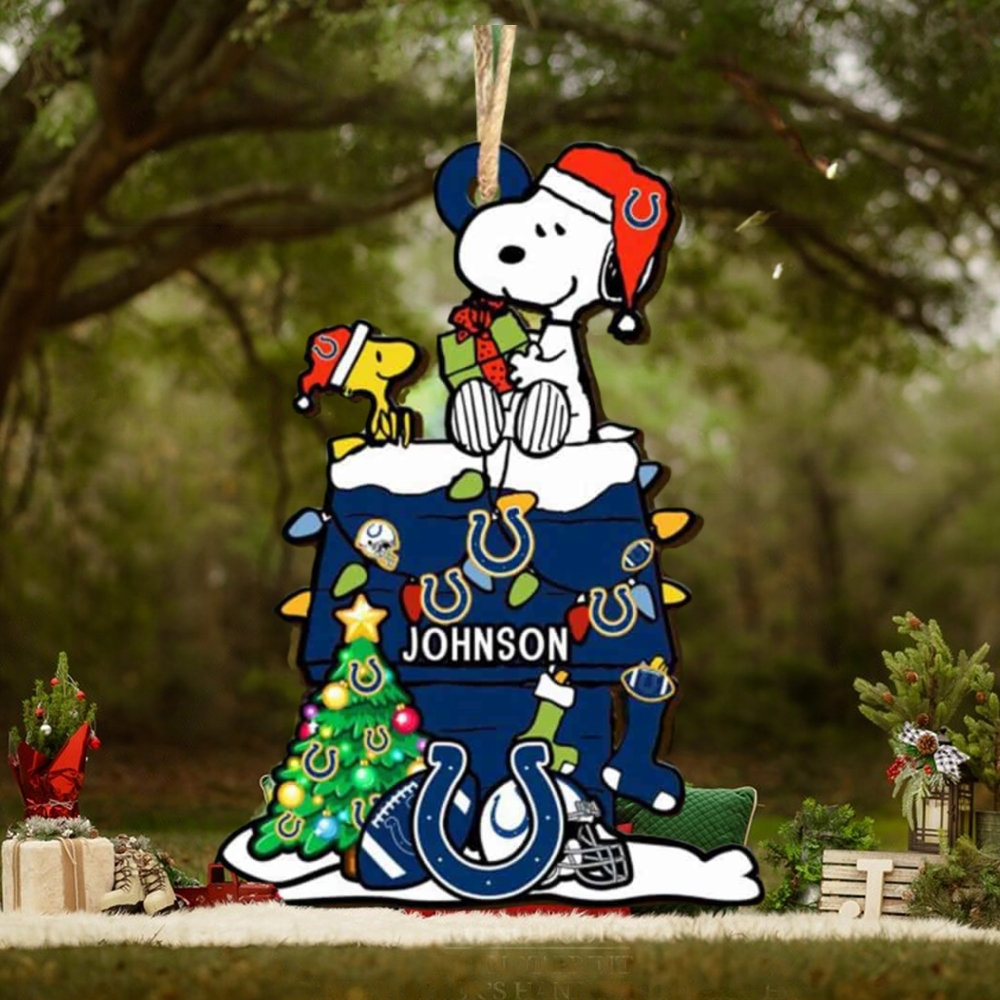 Indianapolis Colts NFL Snoopy Ornament Personalized Christmas 2023 Holidays Indianapolis Colts NFL Snoopy Ornament Personalized Christmas 2023 Holidays