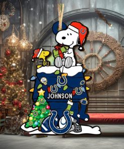 Indianapolis Colts NFL Snoopy Ornament Personalized Christmas 2023 Holidays