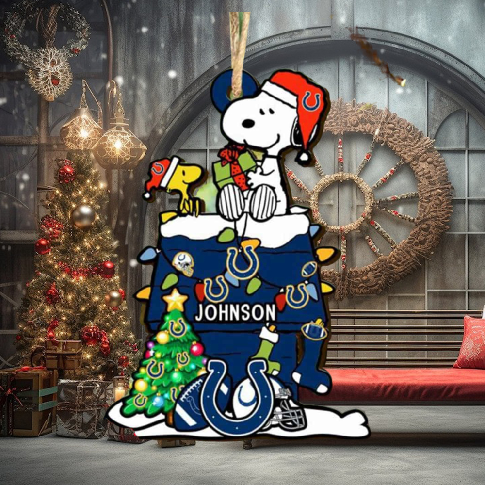 Indianapolis Colts NFL Snoopy Ornament Personalized Christmas 2023 Holidays Indianapolis Colts NFL Snoopy Ornament Personalized Christmas 2023 Holidays