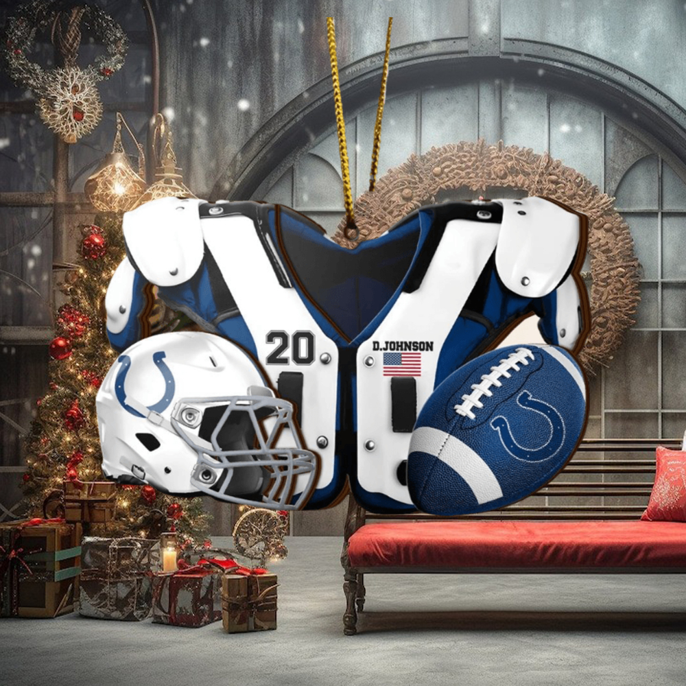 Indianapolis Colts NFL Sport Ornament Custom Your Name And Number Indianapolis Colts NFL Sport Ornament Custom Your Name And Number