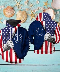 Indianapolis Colts NFL US Flag Team 3D Printed Hoodie Ver 1