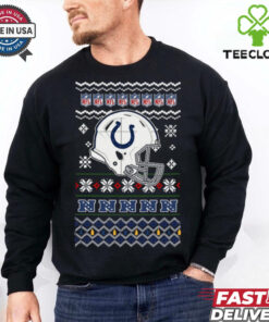 Indianapolis Colts NFL football Christmas helmet shirt