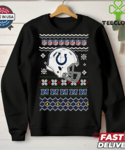 Indianapolis Colts NFL football Christmas helmet shirt