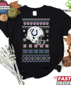 Indianapolis Colts NFL football Christmas helmet shirt