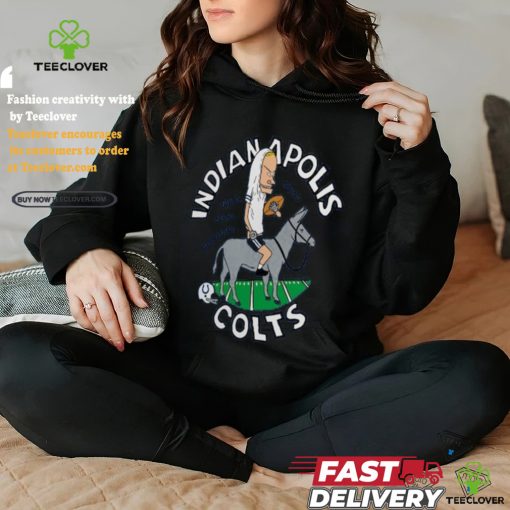 Indianapolis Colts NFL x Homage x Beavis and Butt Head Unisex Tri Blend T Shirt