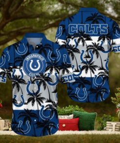 Indianapolis Colts Palm Tree Pattern Hawaiian hoodie, sweater, longsleeve, shirt v-neck, t-shirt, Indianapolis Colts Fan Shirt for Sale