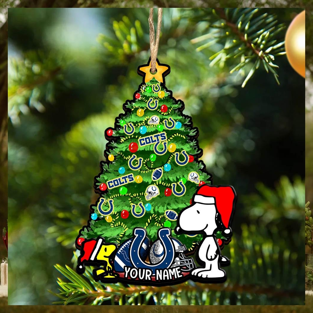 Indianapolis Colts Personalized Your Name Snoopy And Peanut Ornament Christmas Gifts For NFL Fans SP161023142ID03 Indianapolis Colts Personalized Your Name Snoopy And Peanut Ornament Christmas Gifts For NFL Fans SP161023142ID03