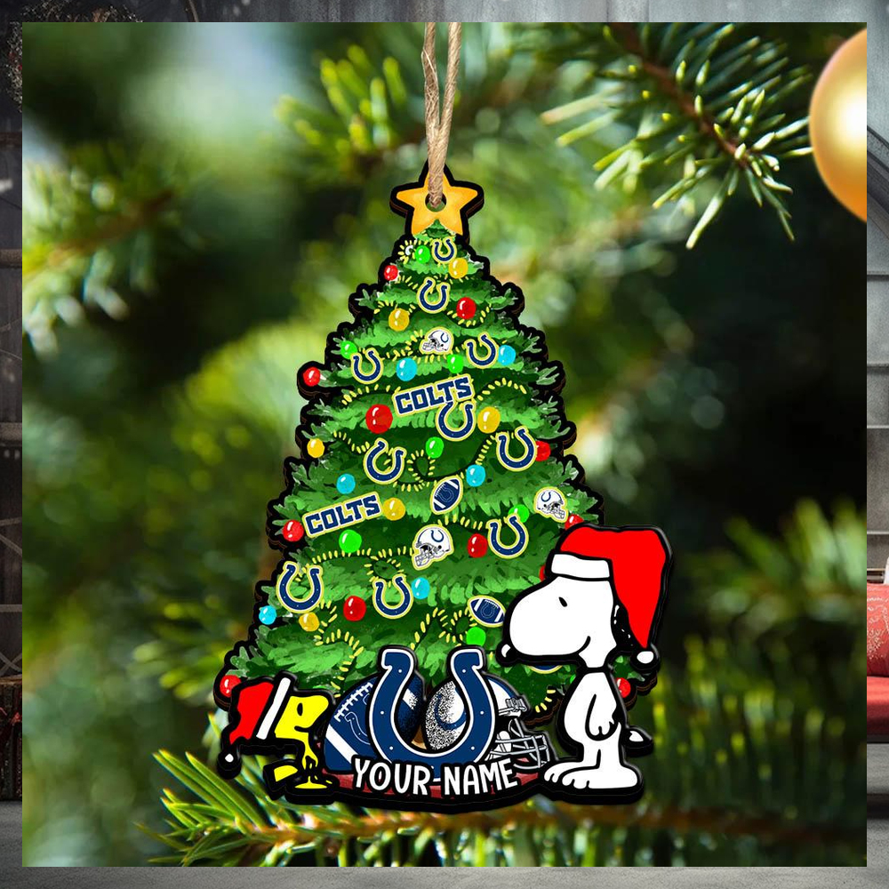 Indianapolis Colts Personalized Your Name Snoopy And Peanut Ornament Christmas Gifts For NFL Fans SP161023142ID03 Indianapolis Colts Personalized Your Name Snoopy And Peanut Ornament Christmas Gifts For NFL Fans SP161023142ID03