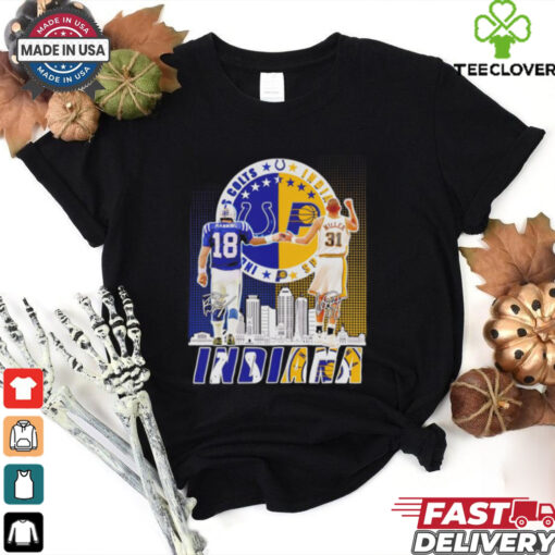 Indianapolis Colts Peyton Manning x Indiana Pacers Reggie Miller shirt