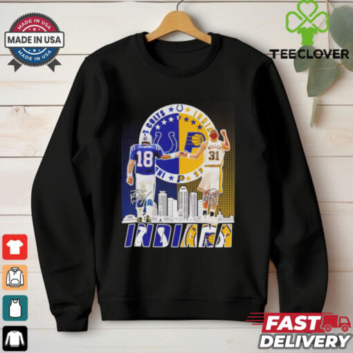 Indianapolis Colts Peyton Manning x Indiana Pacers Reggie Miller shirt
