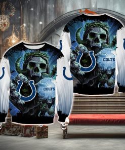 Indianapolis Colts Skull Halloween Bethlehem Halloween Ugly Sweater For Men And Women Gift Christmas