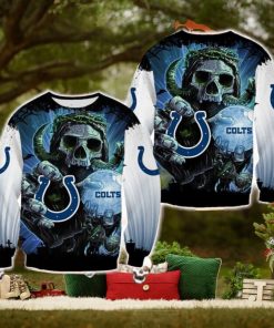 Indianapolis Colts Skull Halloween Bethlehem Halloween Ugly Sweater For Men And Women Gift Christmas